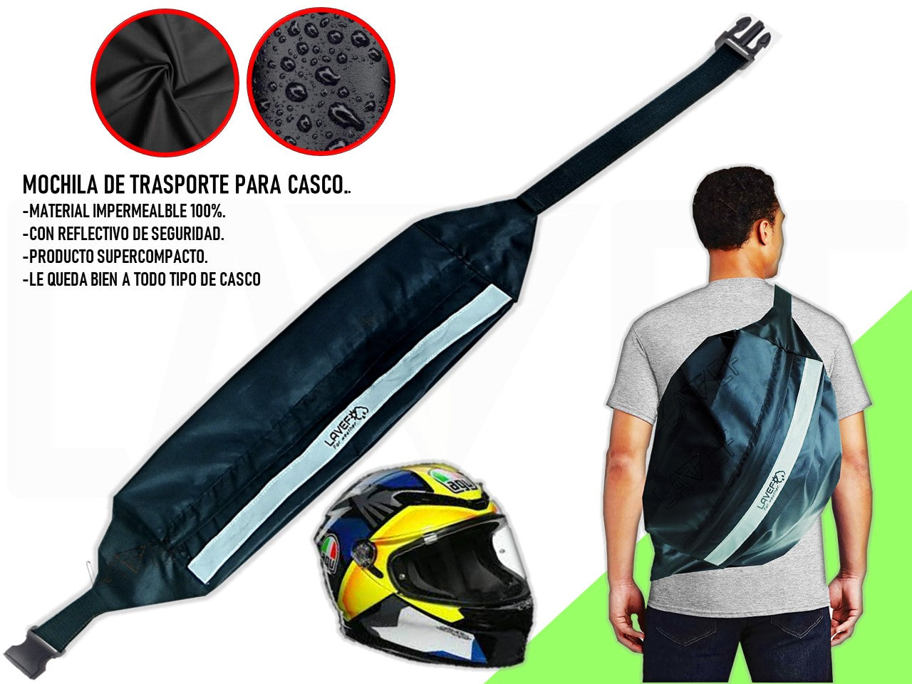 Tula Mochila Para Casco