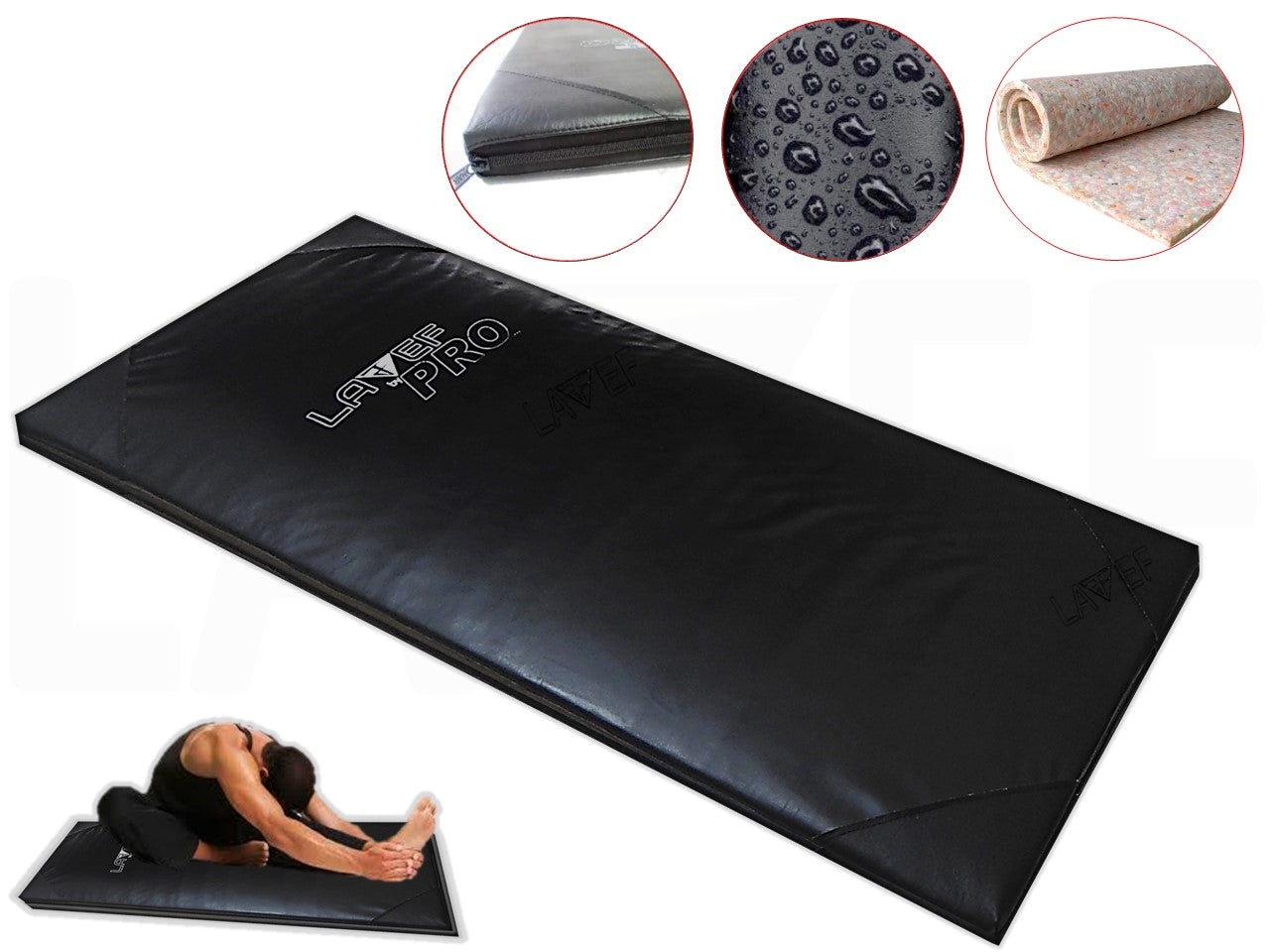 Colchoneta Gimnasio Profesional, Cuerina100%