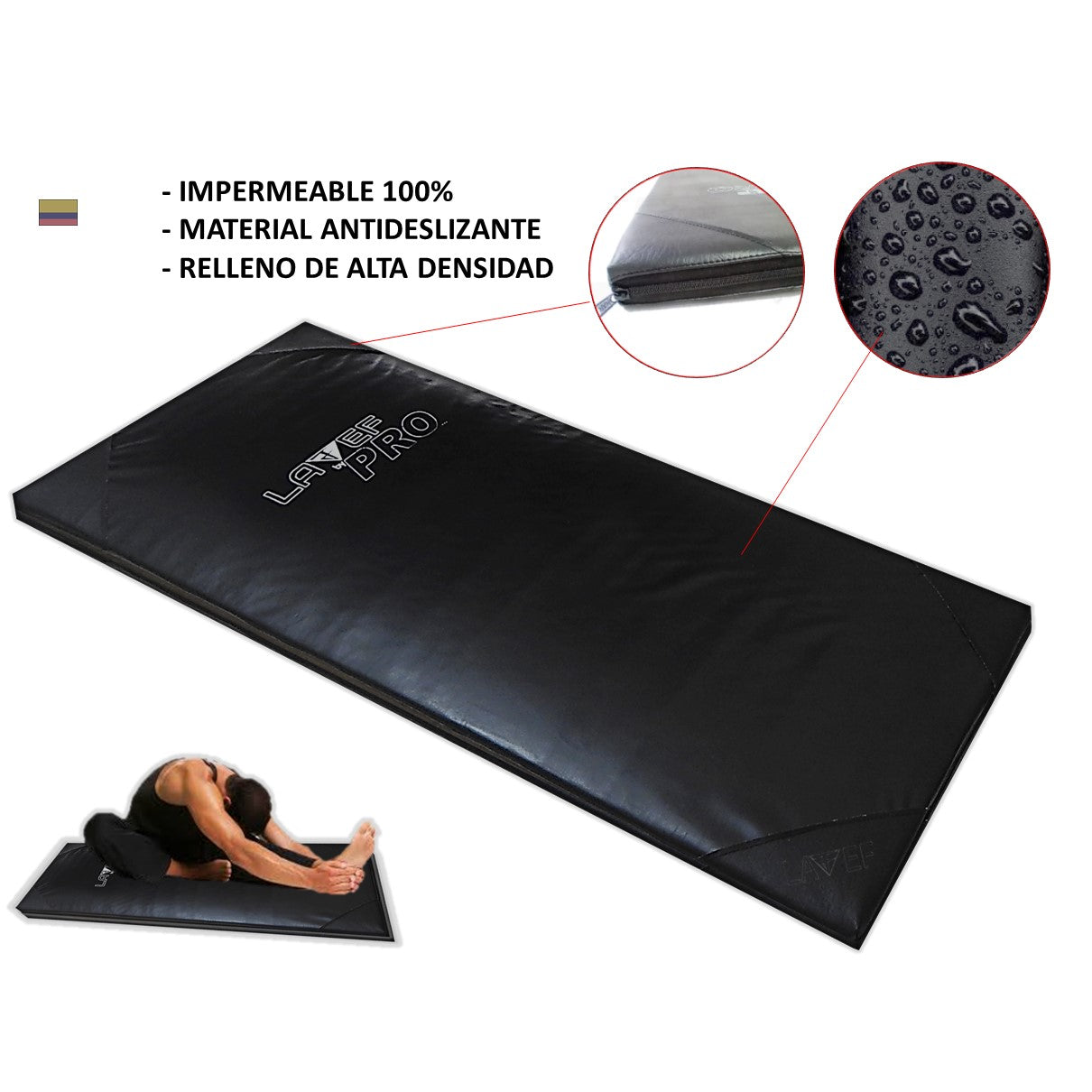 Colchoneta Para Deporte + Pesas Tobilleras 5 Kilos