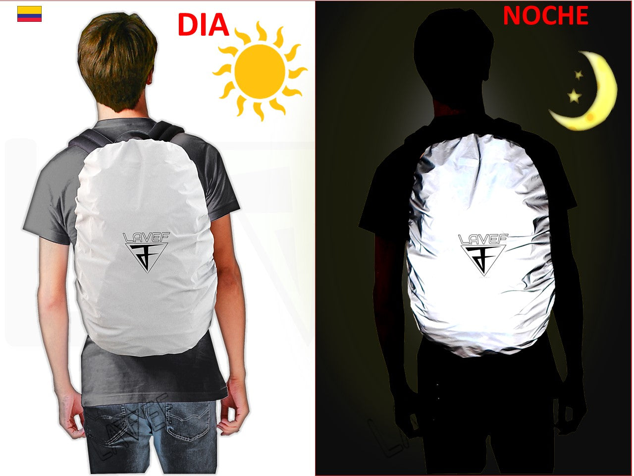 Chaqueta Cortavientos + Forro Maletin 100% Reflectivo