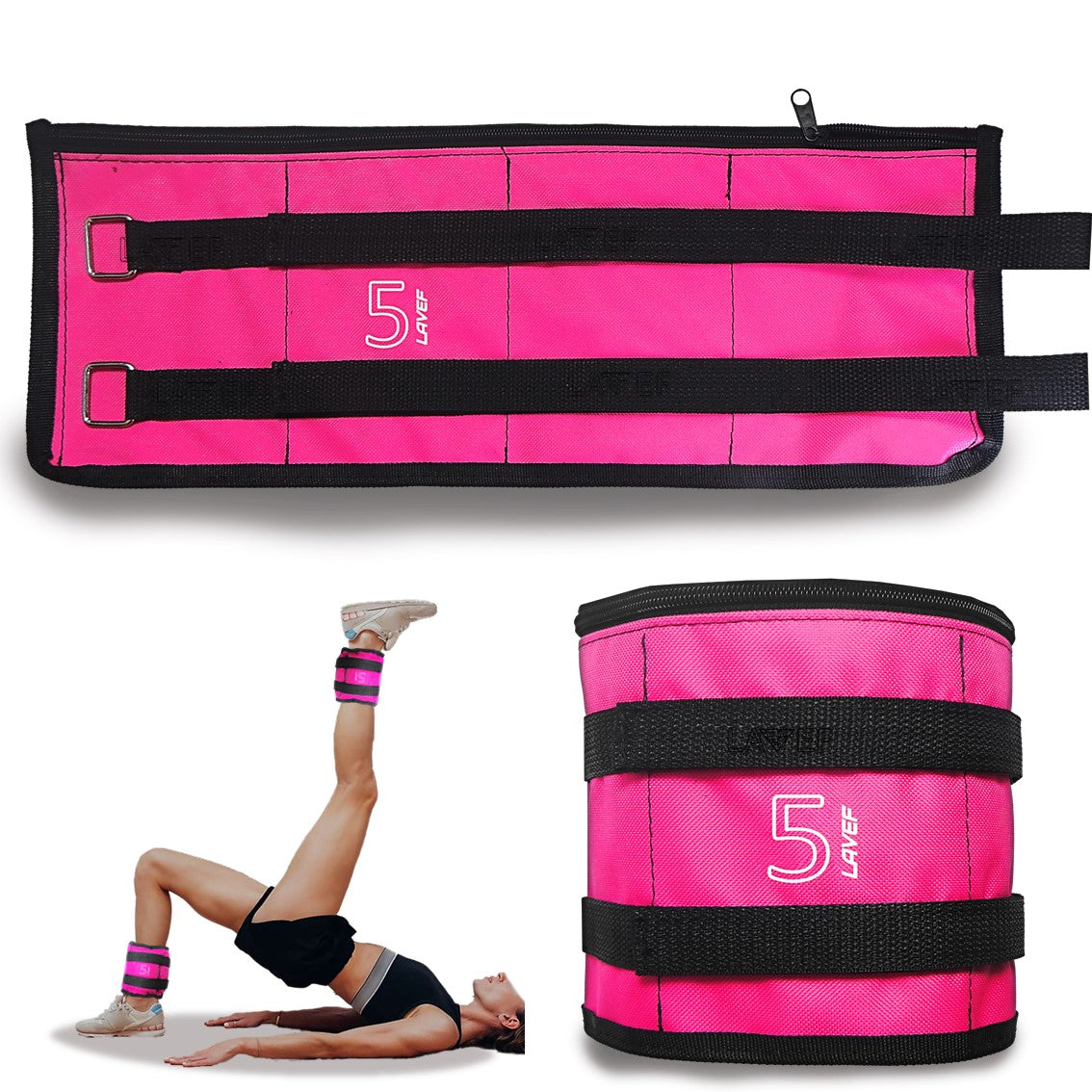 Pesas Tobilleras 5K Graduables