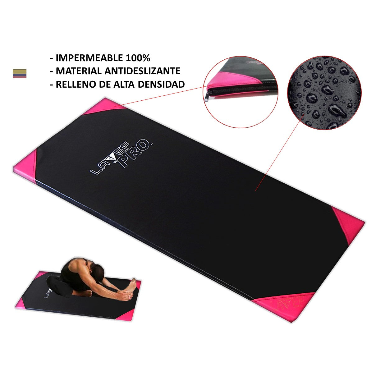 Colchoneta Para Deporte + Pesas Tobilleras 5 Kilos
