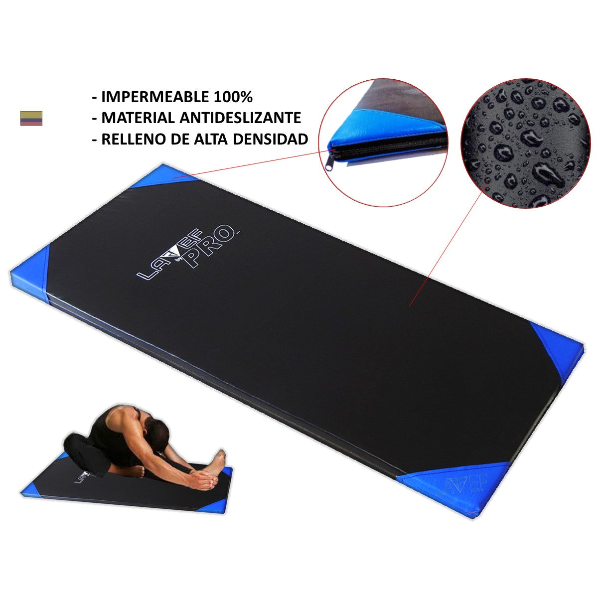 Colchoneta Para Deporte + Pesas Tobilleras 5 Kilos
