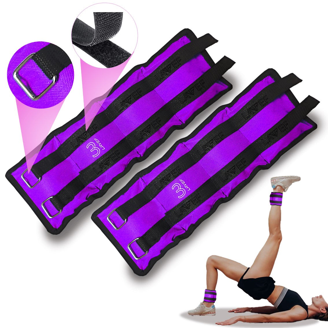 Pesas tobilleras 3K Lavef basic