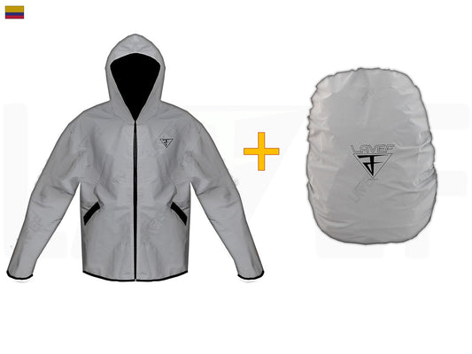 Chaqueta Cortavientos + Forro Maletin 100% Reflectivo