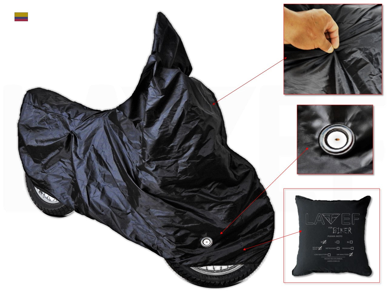 Pijama Para Moto básica Negra