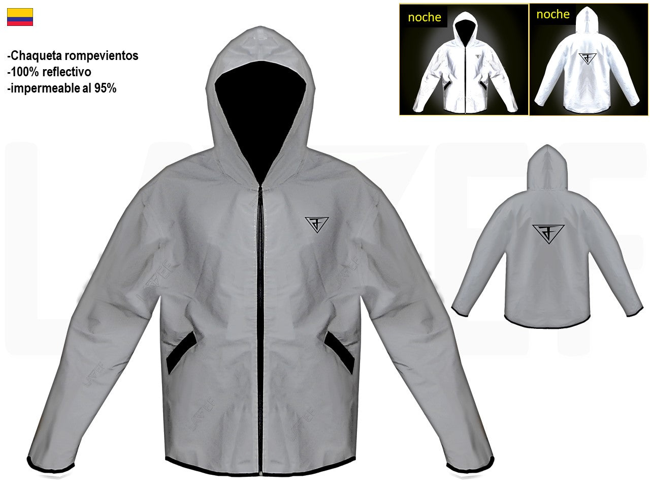 Chaqueta 100% Reflectiva