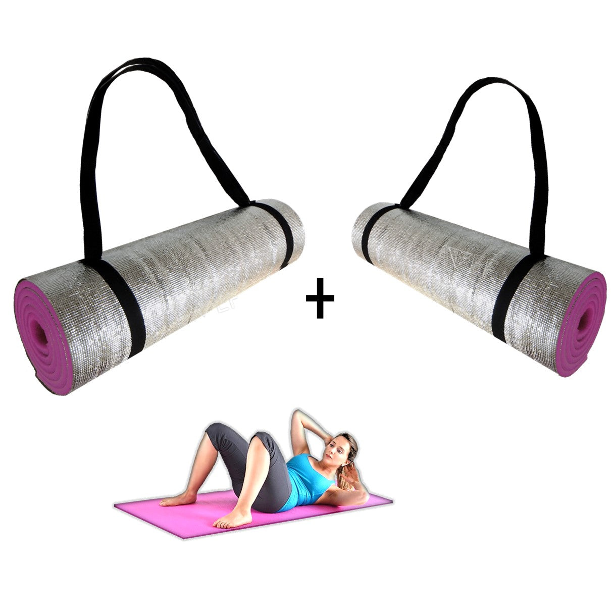 Colchoneta Para Hacer Ejercicio Gruesa X2 Unidades