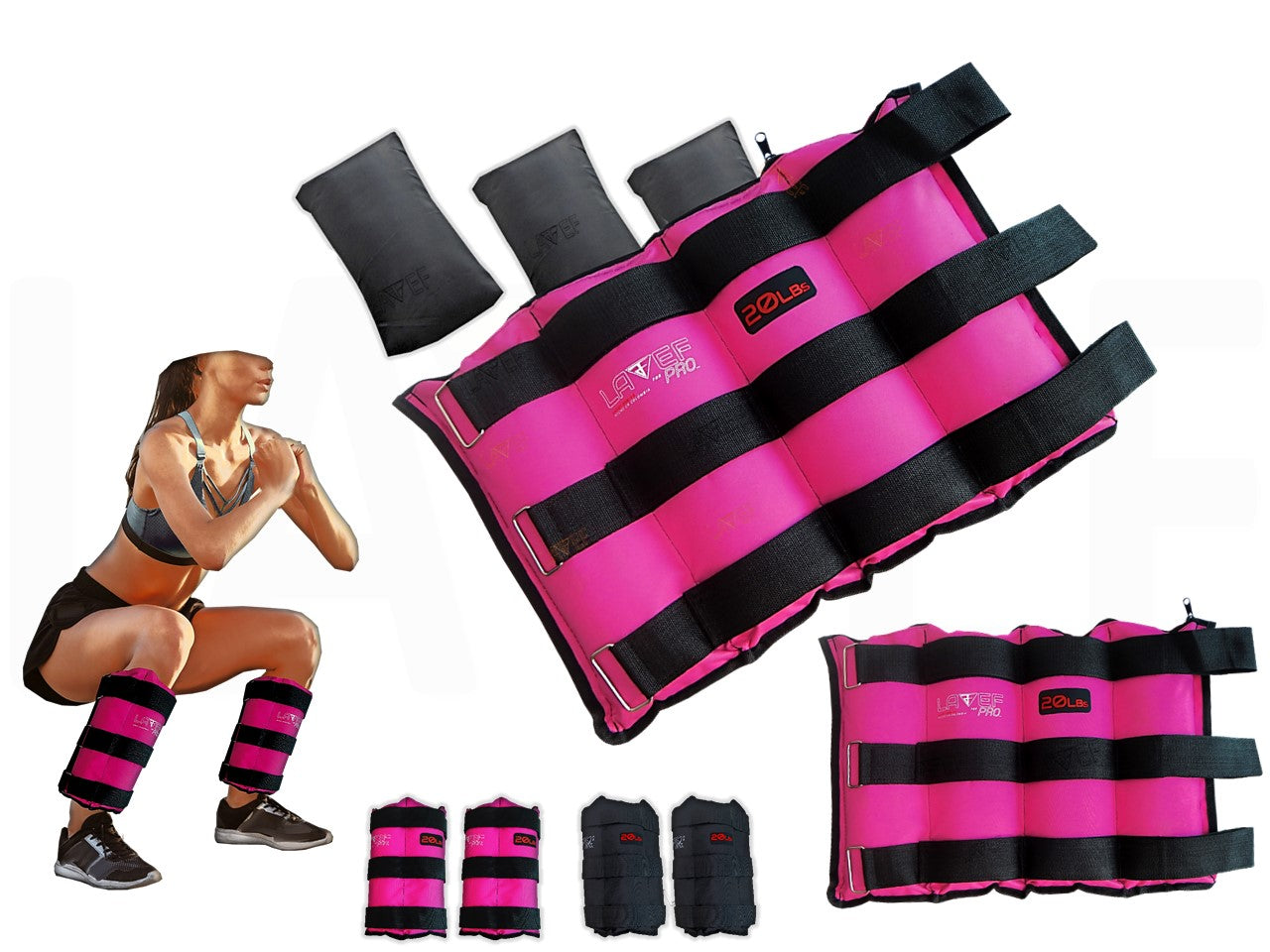 Pesas Tobilleras 20K Graduables