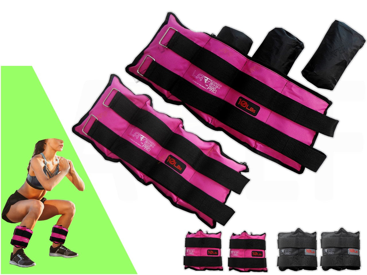 Pesas Tobilleras 10K Graduables