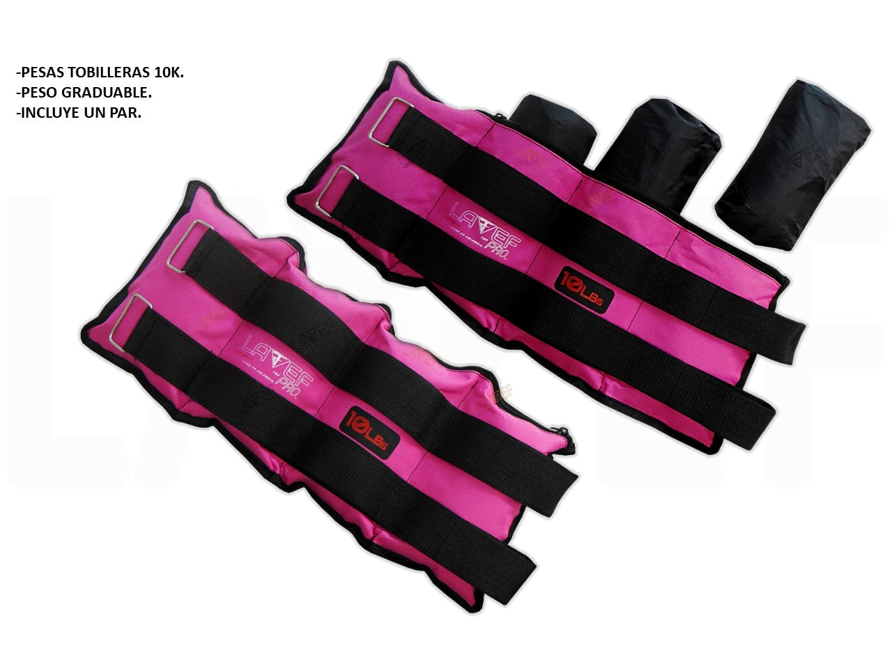 Pesas Tobilleras 10K Graduables
